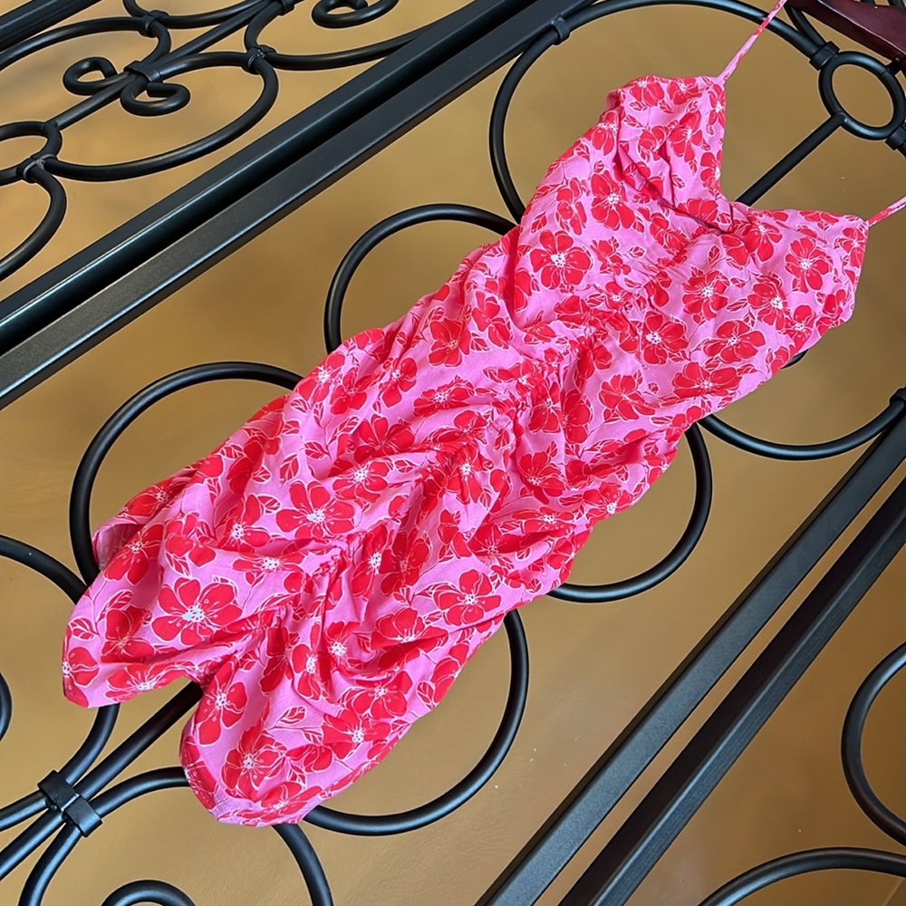 ZARA Floral Print Draped Mini Dress